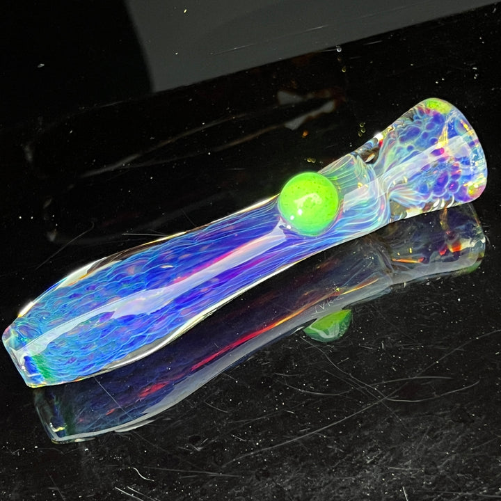 Purple Nebula Chillum Glass Pipe Tako Glass   