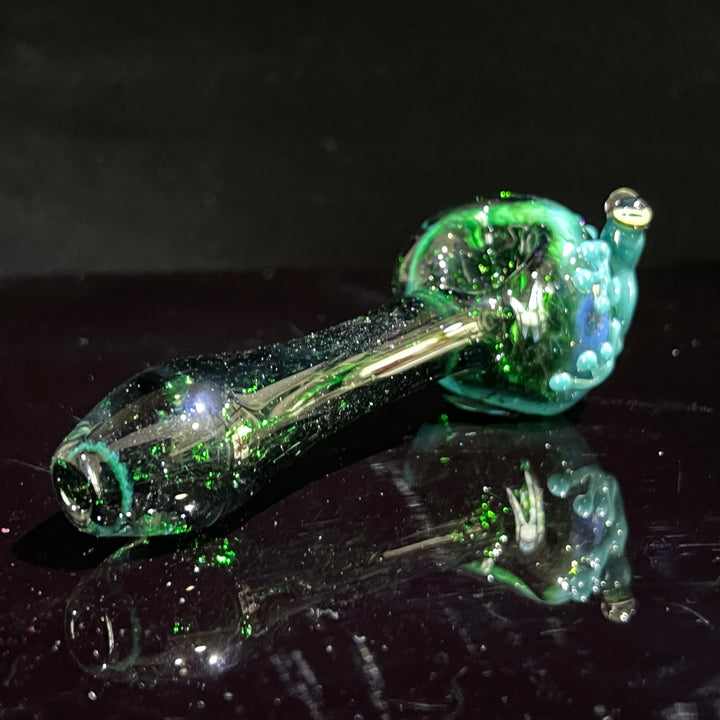 Green Frog Spoon Glass Pipe Beezy Glass   