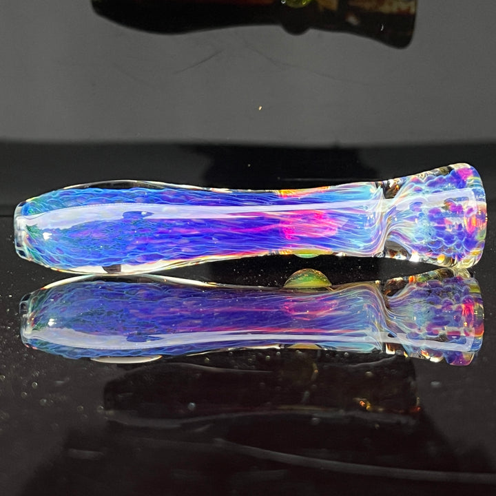 Purple Nebula Chillum Glass Pipe Tako Glass   