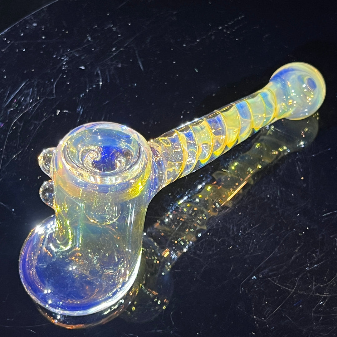 Silver Fumed Hash Hammer Glass Pipe Crondo Glassics   