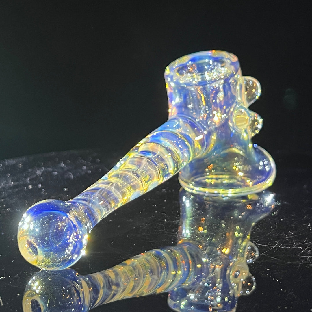 Silver Fumed Hash Hammer Glass Pipe Crondo Glassics   