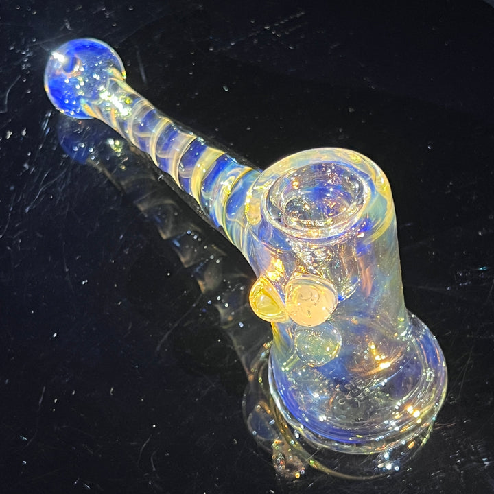 Silver Fumed Hash Hammer Glass Pipe Crondo Glassics   