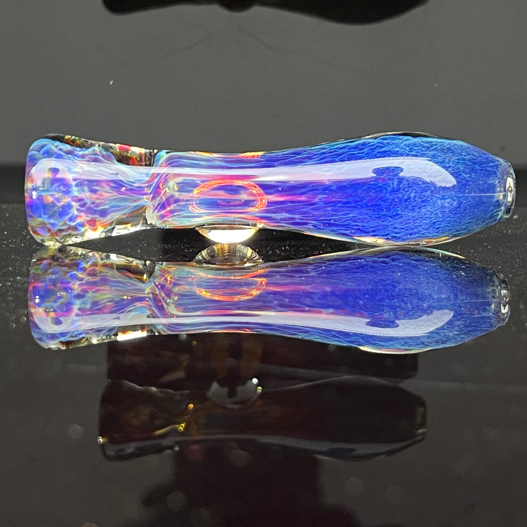 Purple Nebula Chillum Glass Pipe Tako Glass   