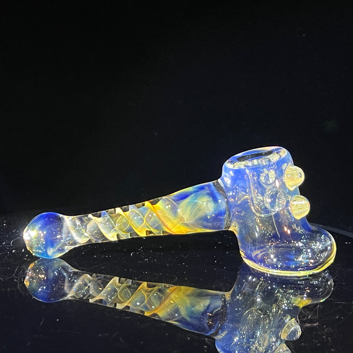 Silver Fumed Hash Hammer Glass Pipe Crondo Glassics   