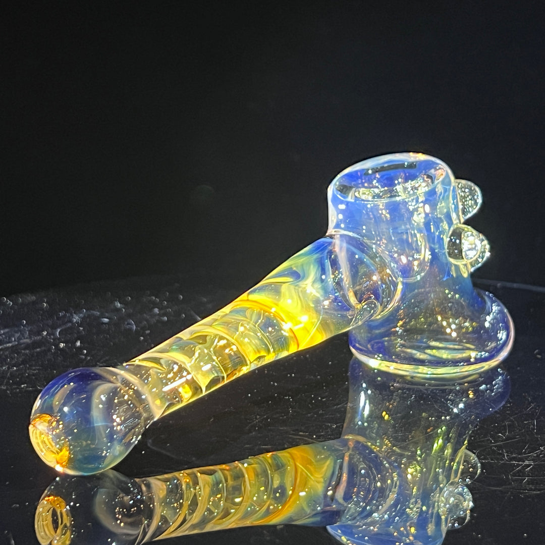 Silver Fumed Hash Hammer Glass Pipe Crondo Glassics   