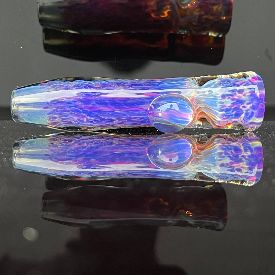 Purple Nebula Chillum Glass Pipe Tako Glass   