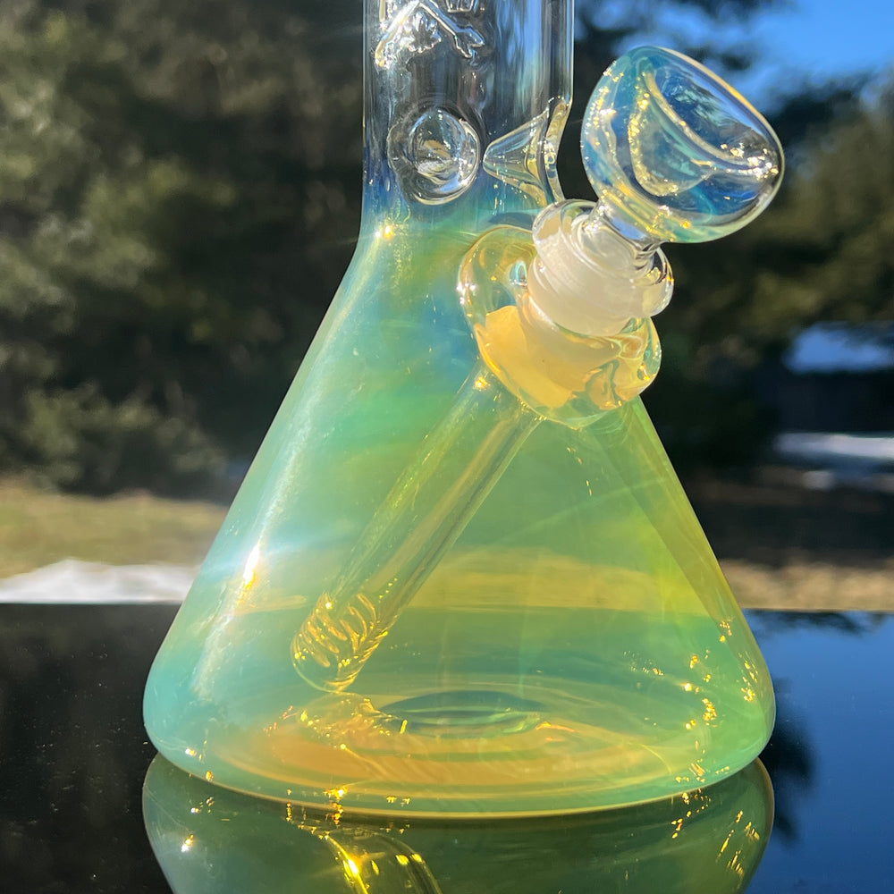 10.5" Fumed Beaker Bong Glass Pipe Mary Jane's Glass