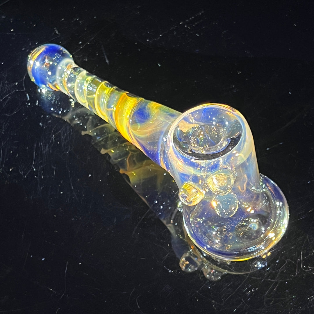 Silver Fumed Hash Hammer Glass Pipe Crondo Glassics   