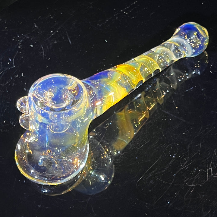 Silver Fumed Hash Hammer Glass Pipe Crondo Glassics   