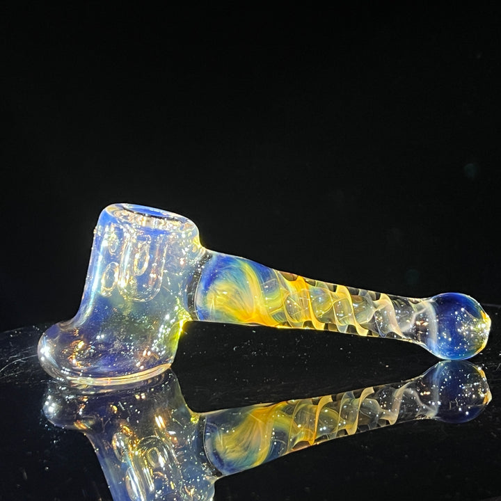 Silver Fumed Hash Hammer Glass Pipe Crondo Glassics   