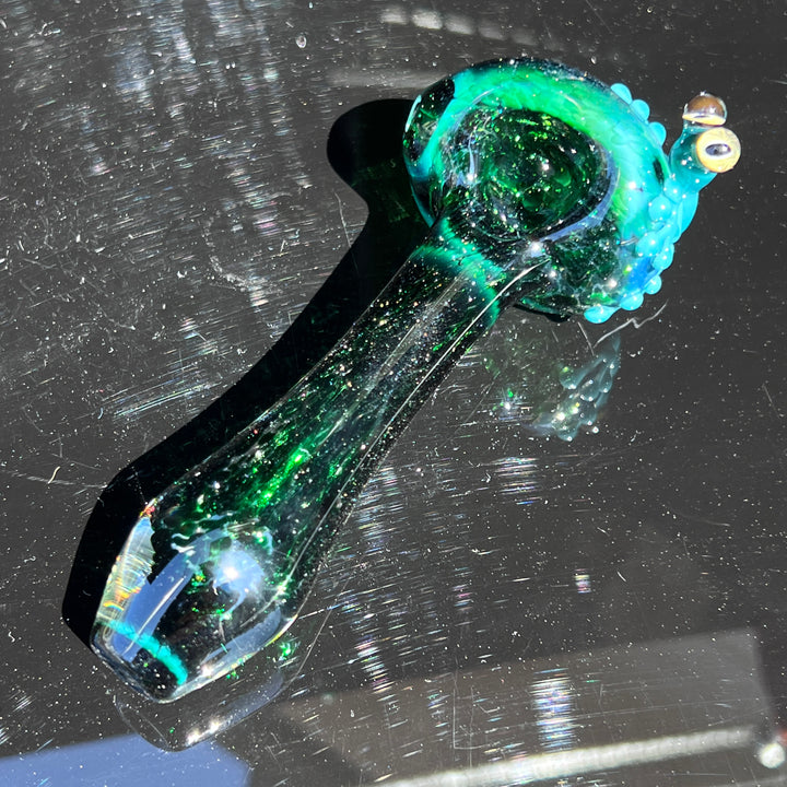 Green Frog Spoon Glass Pipe Beezy Glass   