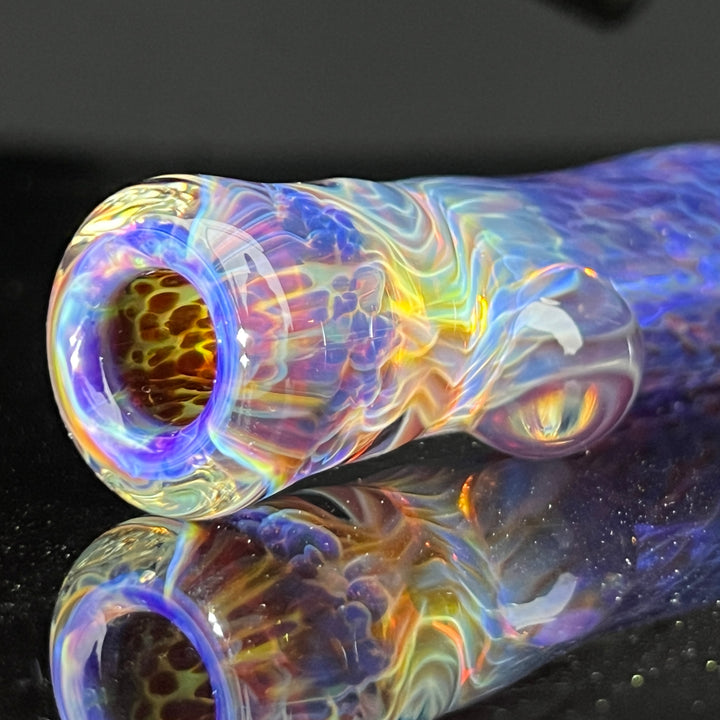 Purple Nebula Chillum Glass Pipe Tako Glass   