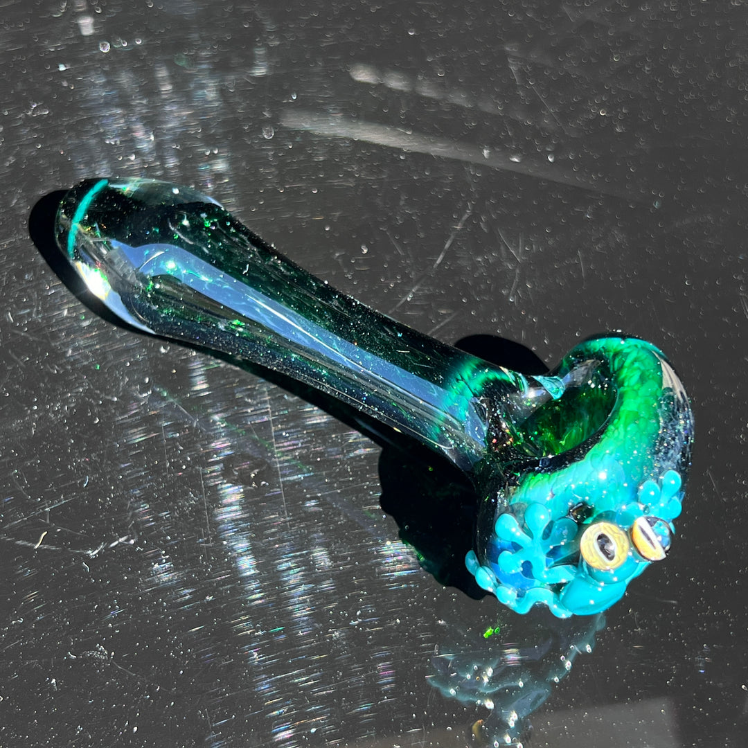 Green Frog Spoon Glass Pipe Beezy Glass   