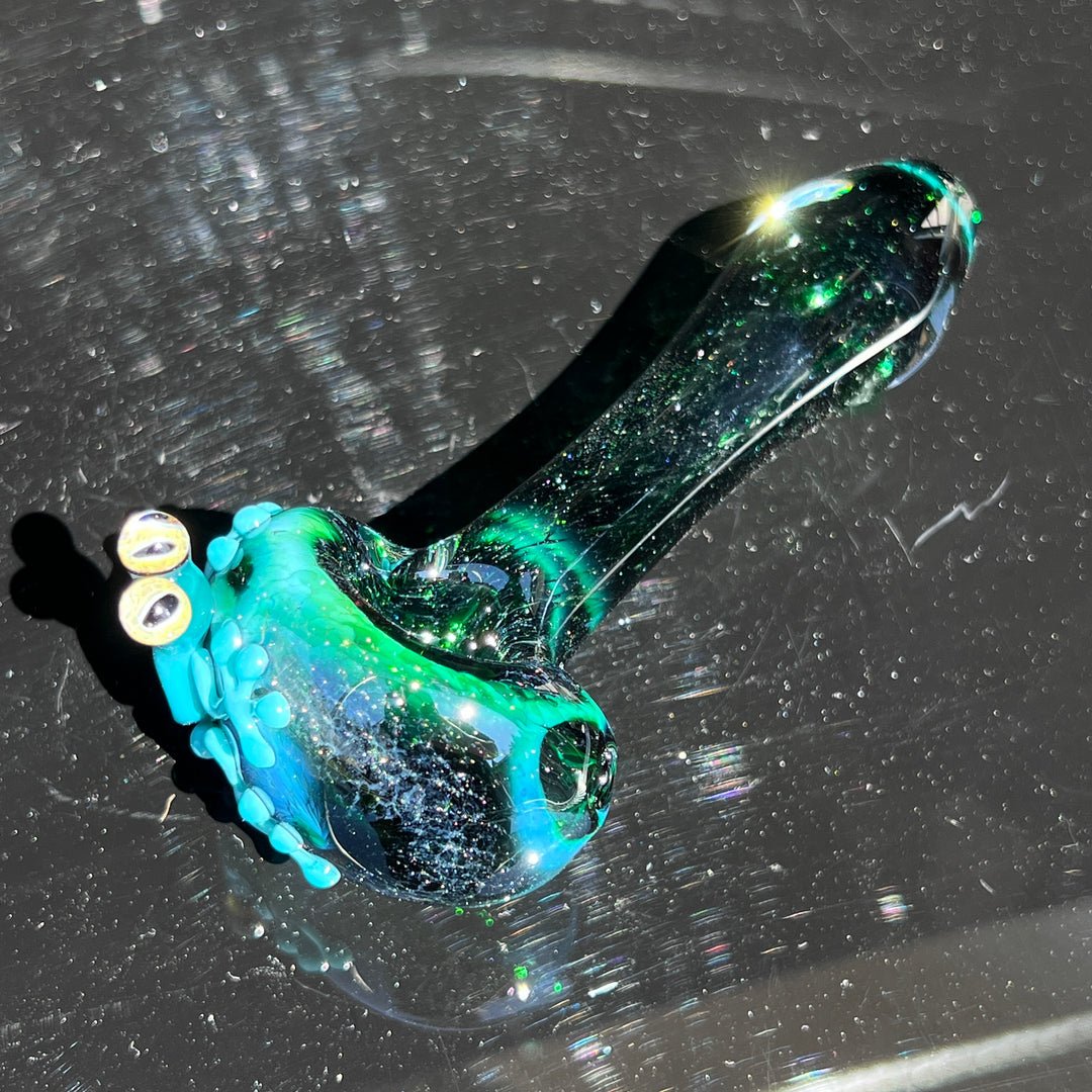 Green Frog Spoon Glass Pipe Beezy Glass   