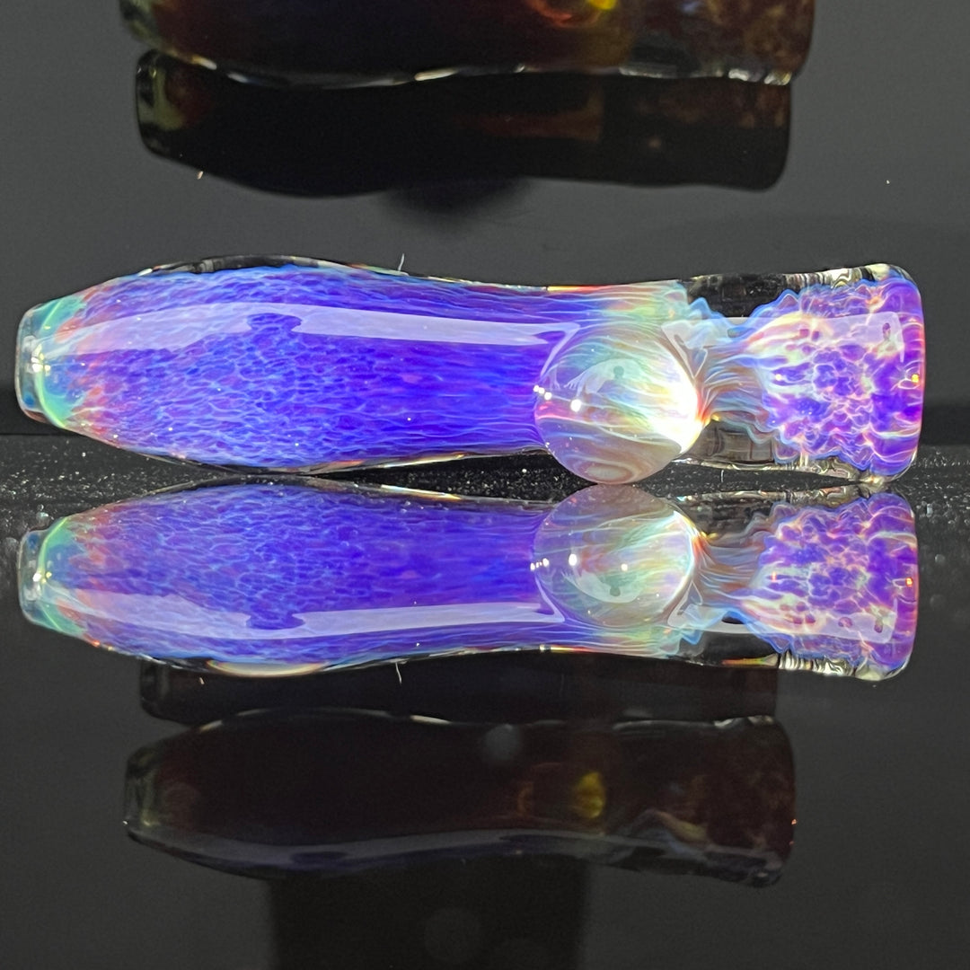 Purple Nebula Chillum Glass Pipe Tako Glass   