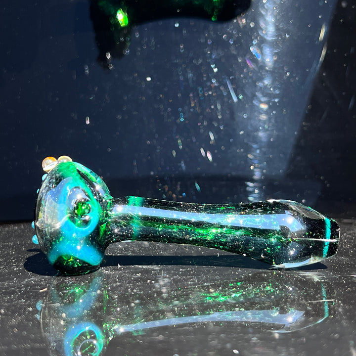 Green Frog Spoon Glass Pipe Beezy Glass   