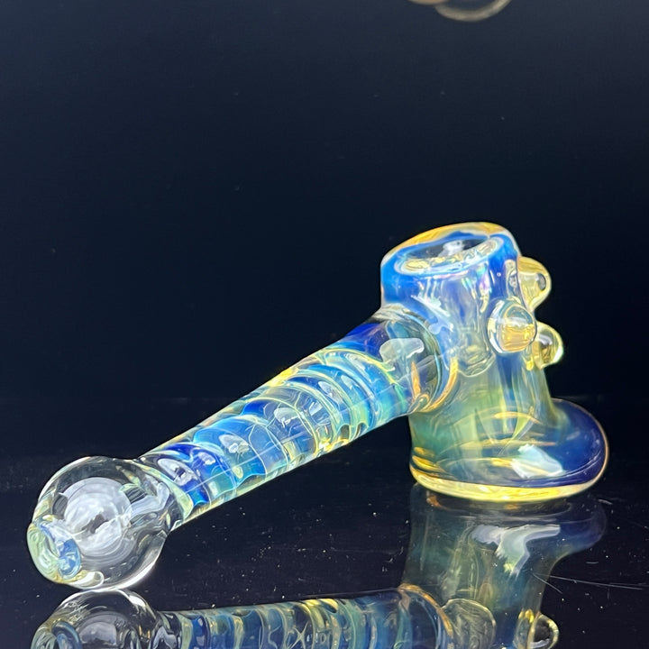 Silver Fumed Hash Hammer Glass Pipe Crondo Glassics   