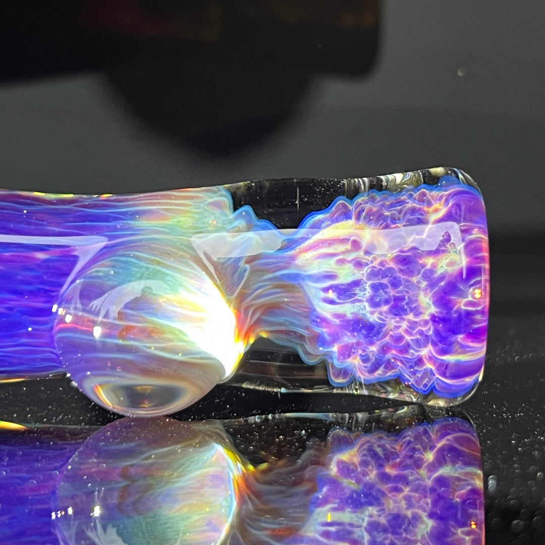 Purple Nebula Chillum Glass Pipe Tako Glass   