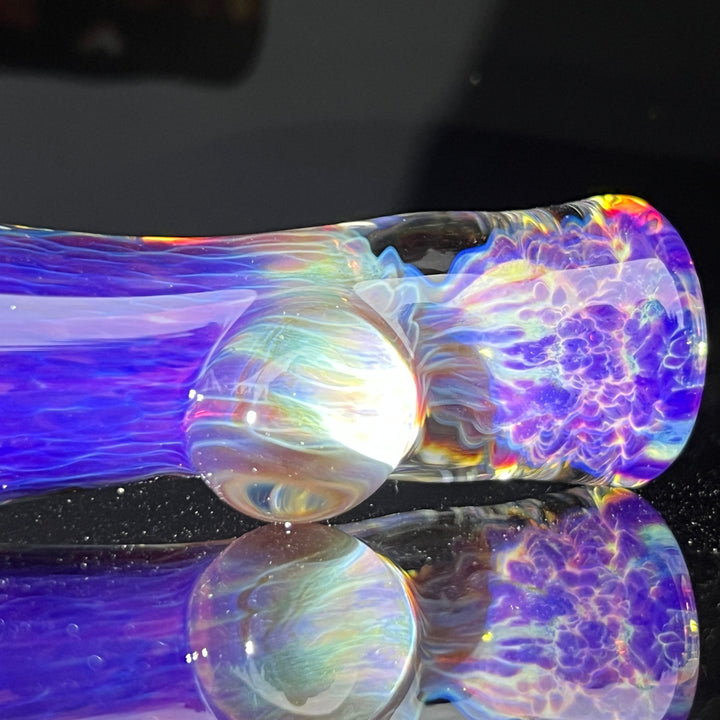 Purple Nebula Chillum Glass Pipe Tako Glass   