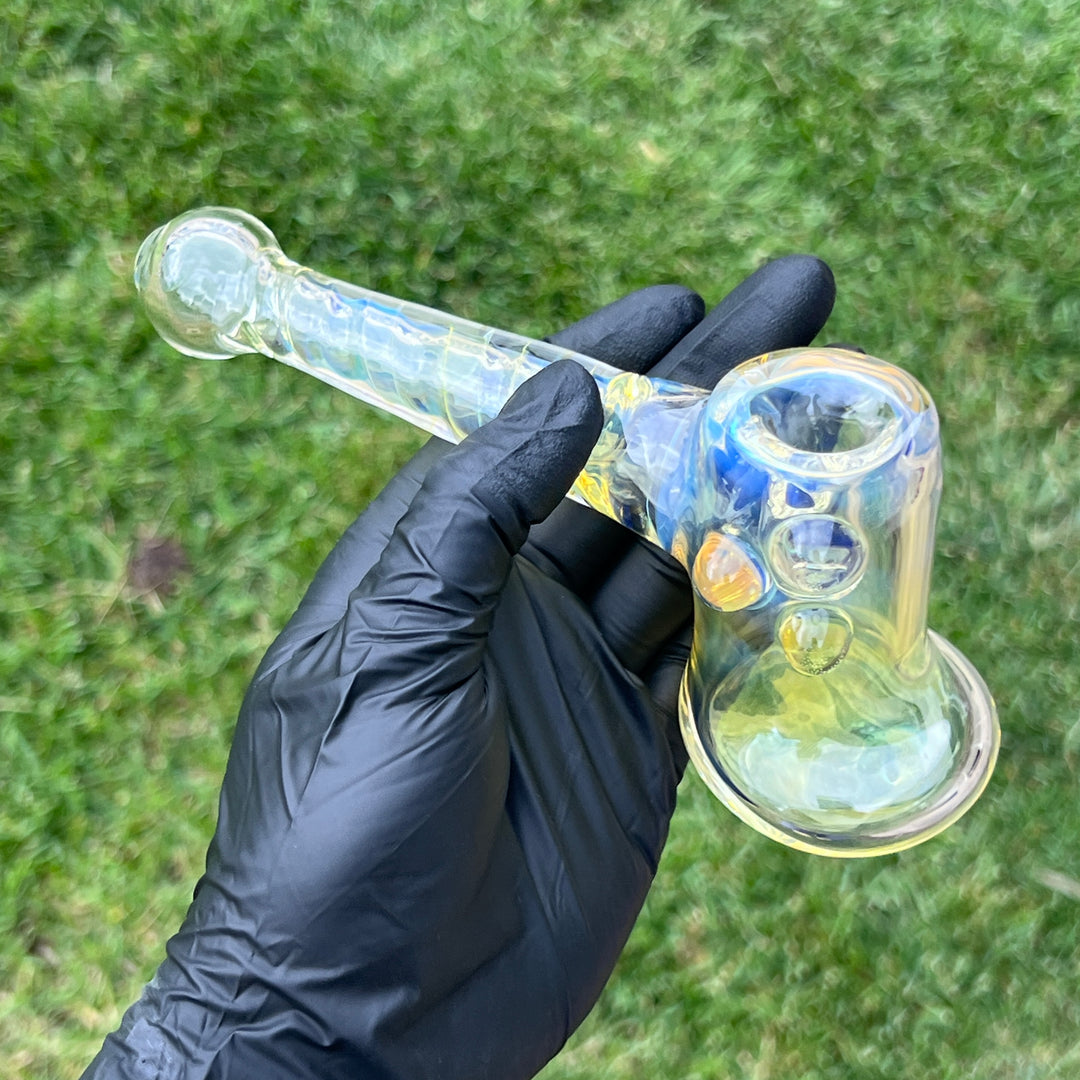 Silver Fumed Hash Hammer Glass Pipe Crondo Glassics   