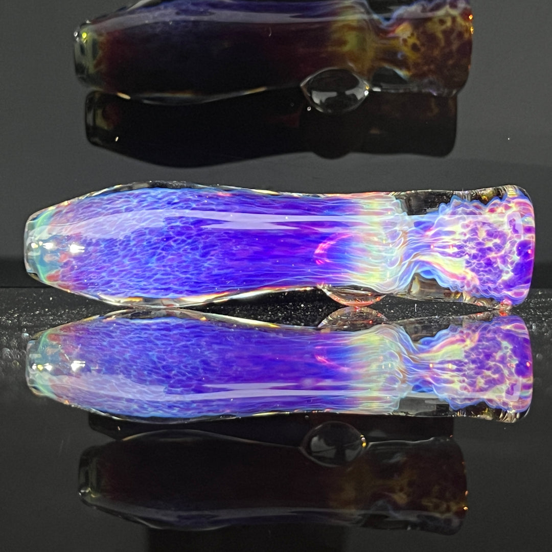 Purple Nebula Chillum Glass Pipe Tako Glass   