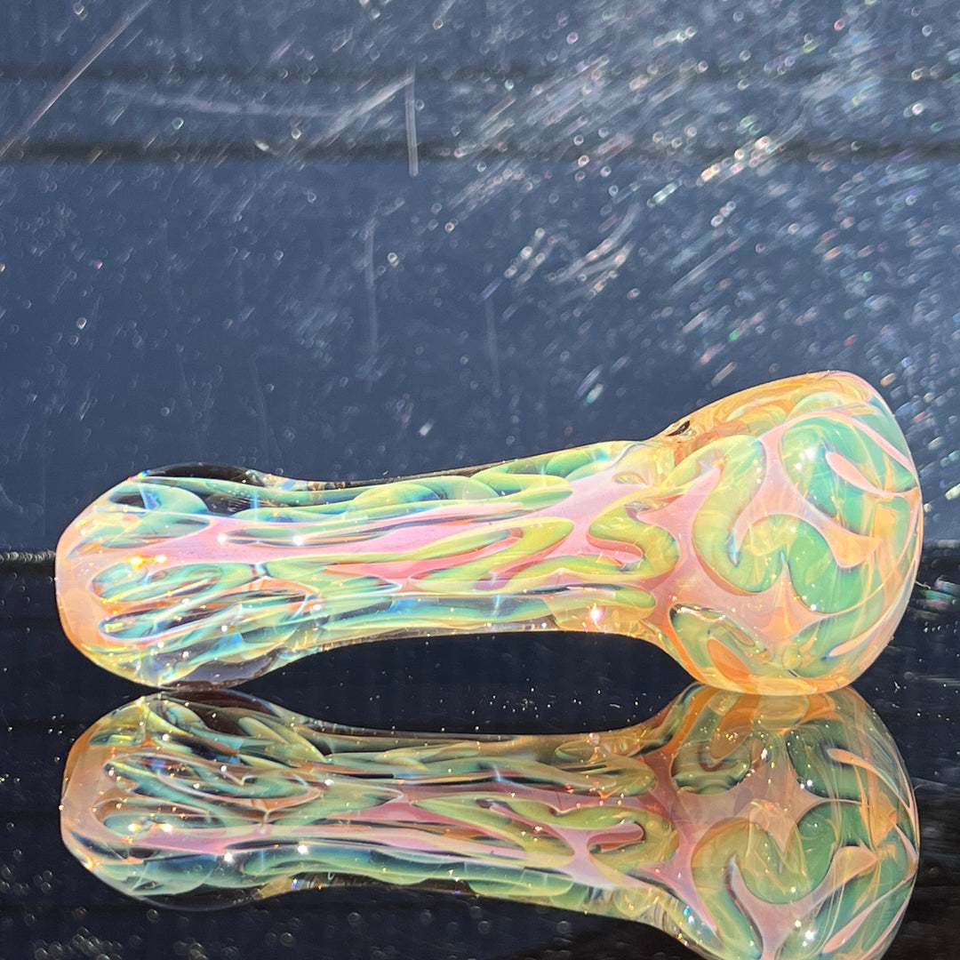 Large Ghost Flame Pipe Glass Pipe Tiny Mike   