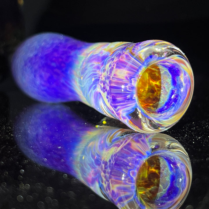 Purple Nebula Chillum Glass Pipe Tako Glass   