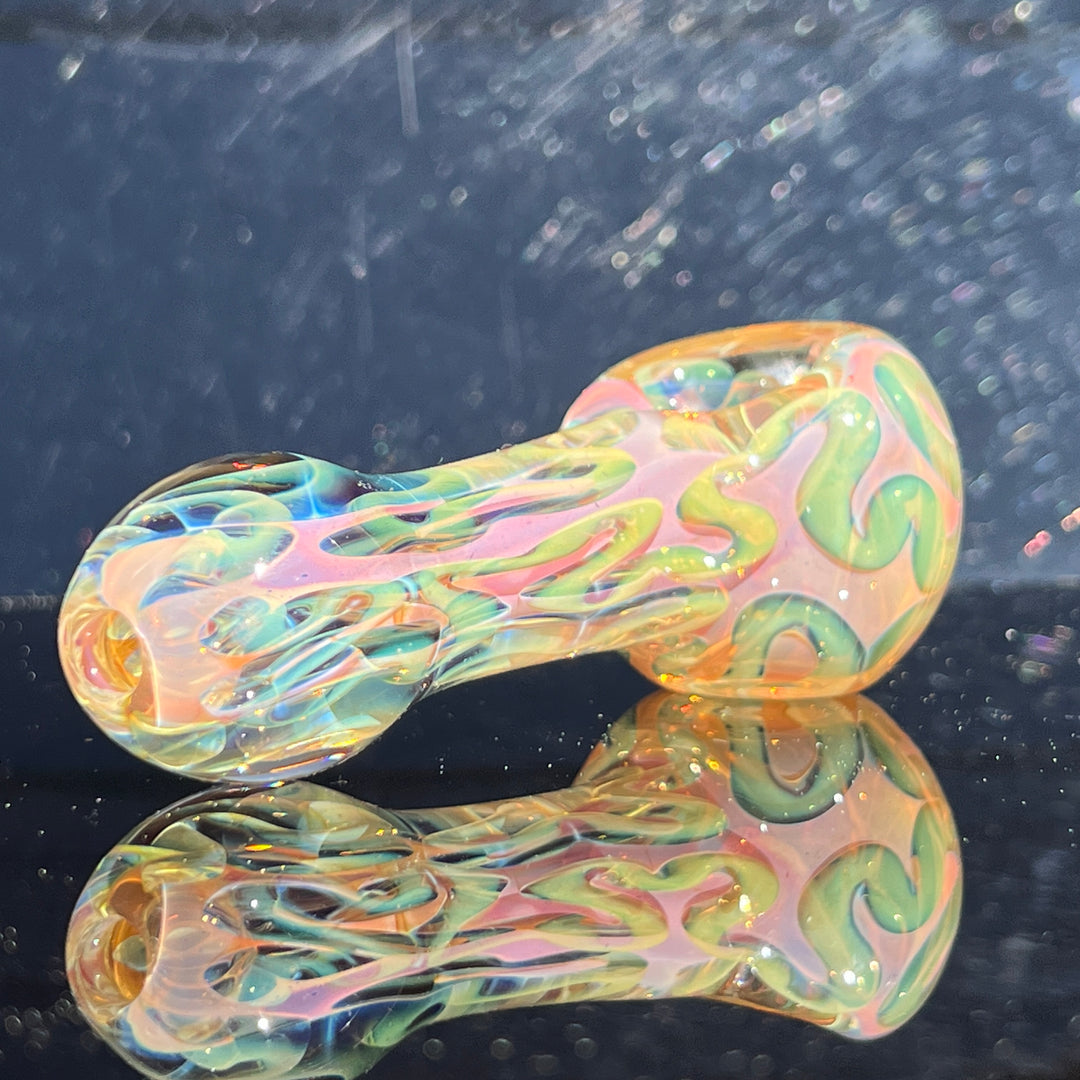 Large Ghost Flame Pipe Glass Pipe Tiny Mike   