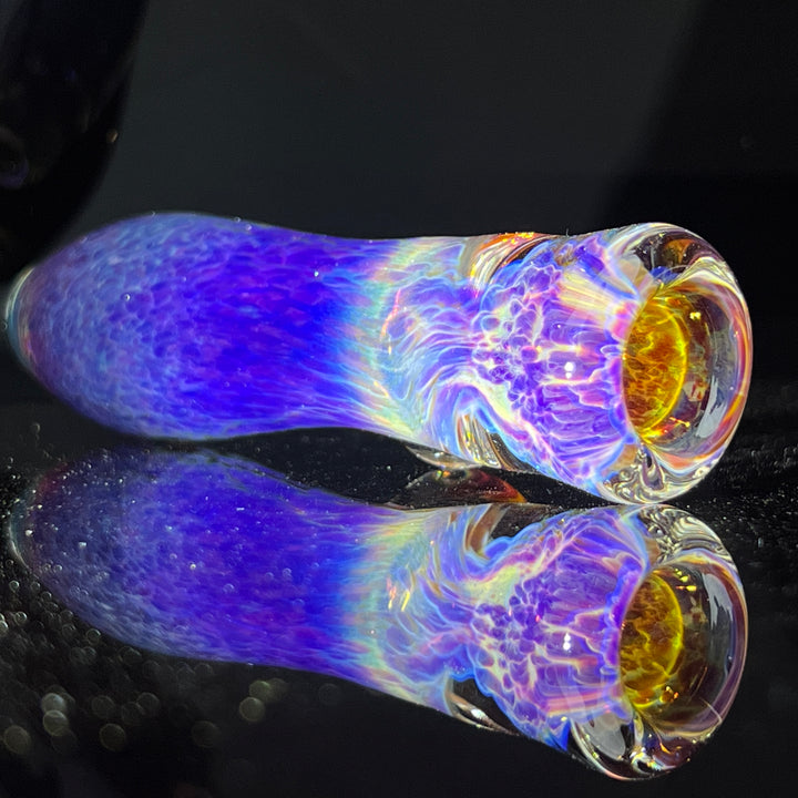 Purple Nebula Chillum Glass Pipe Tako Glass   