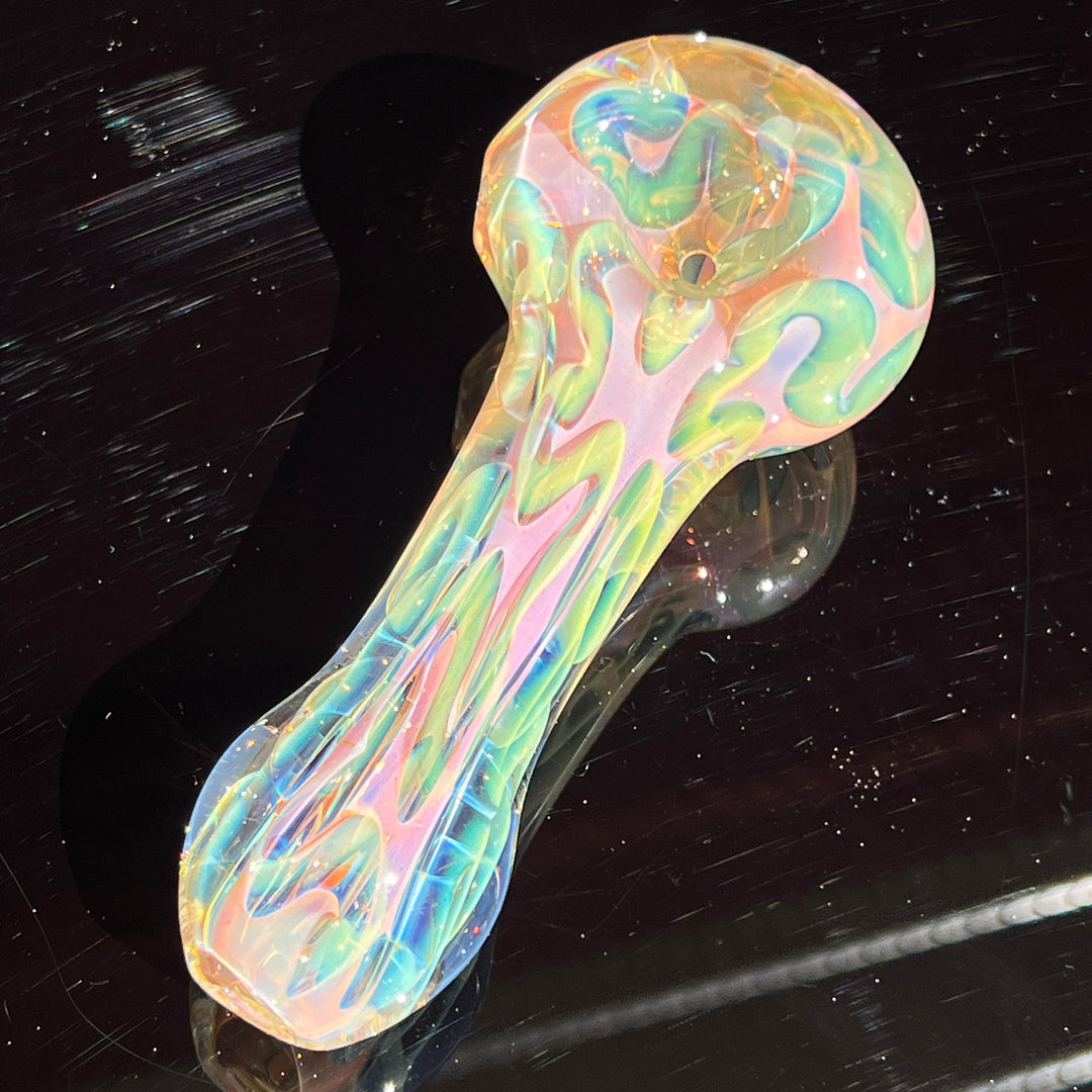 Large Ghost Flame Pipe Glass Pipe Tiny Mike   