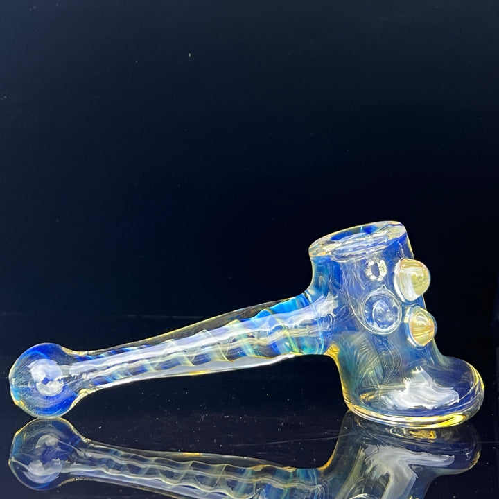 Silver Fumed Hash Hammer Glass Pipe Crondo Glassics   