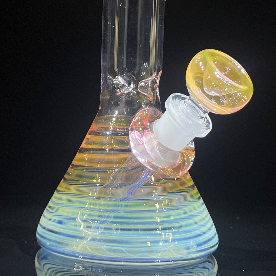 8" Fumed Beaker Bong Glass Pipe Mary Jane's Glass