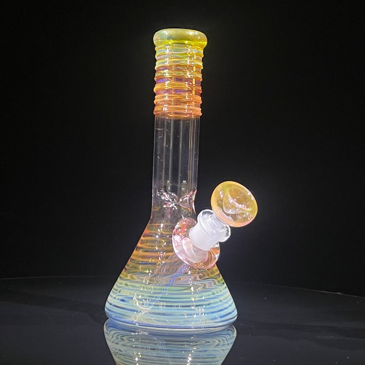 8" Fumed Beaker Bong Glass Pipe Mary Jane's Glass