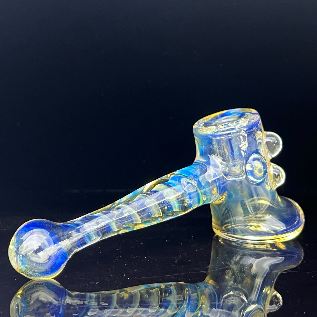 Silver Fumed Hash Hammer Glass Pipe Crondo Glassics   