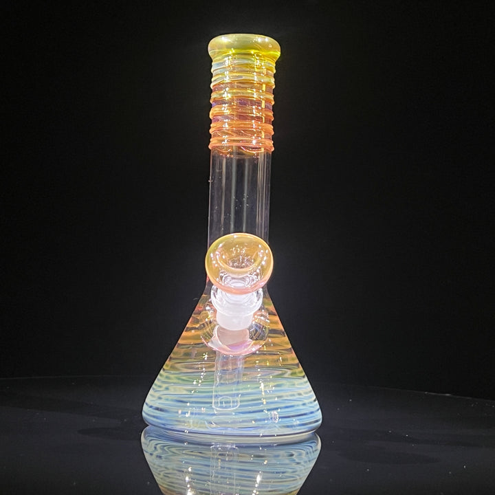 8" Fumed Beaker Bong Glass Pipe Mary Jane's Glass