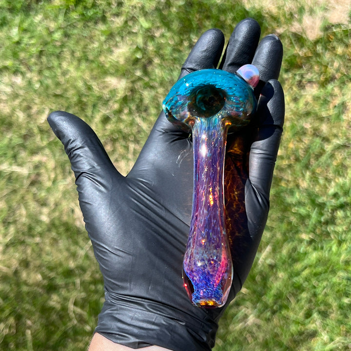 Mushroom Purple Magic Pipe Glass Pipe Beezy Glass   