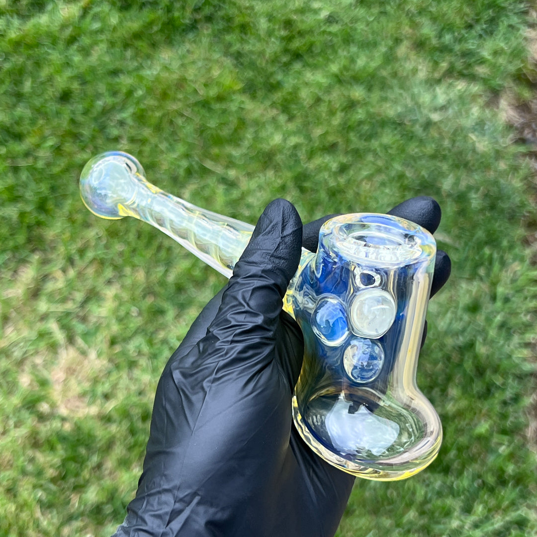 Silver Fumed Hash Hammer Glass Pipe Crondo Glassics   