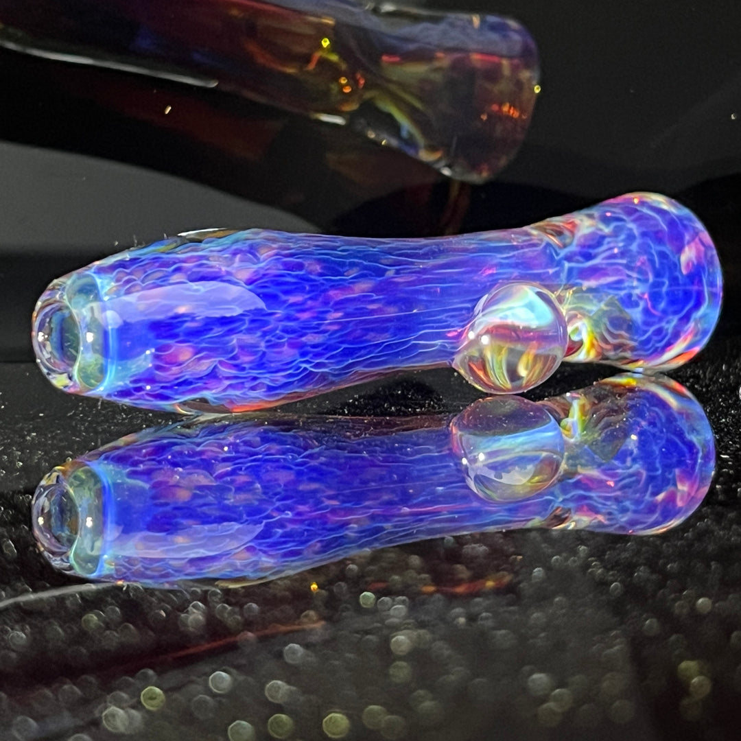 Purple Nebula Chillum Glass Pipe Tako Glass   