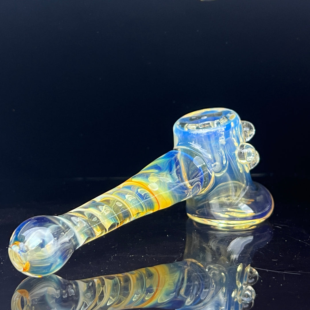 Silver Fumed Hash Hammer Glass Pipe Crondo Glassics   