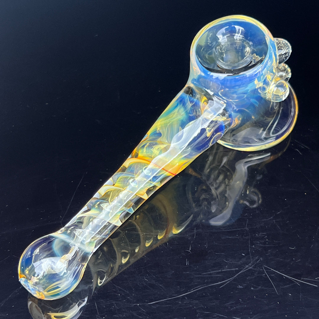 Silver Fumed Hash Hammer Glass Pipe Crondo Glassics   