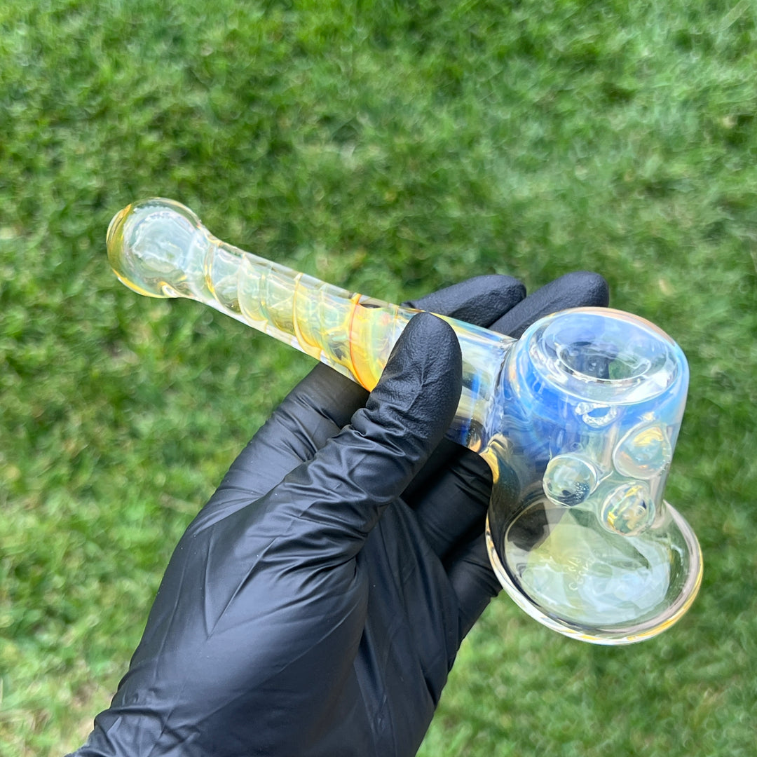 Silver Fumed Hash Hammer Glass Pipe Crondo Glassics   