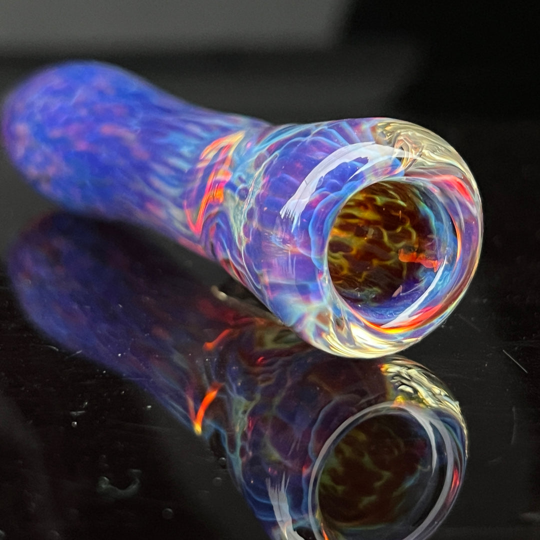 Purple Nebula Chillum Glass Pipe Tako Glass   