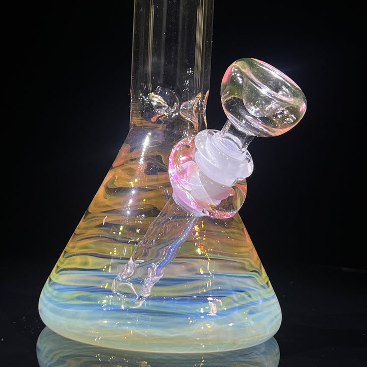 8" Fumed Beaker Bong Glass Pipe Mary Jane's Glass