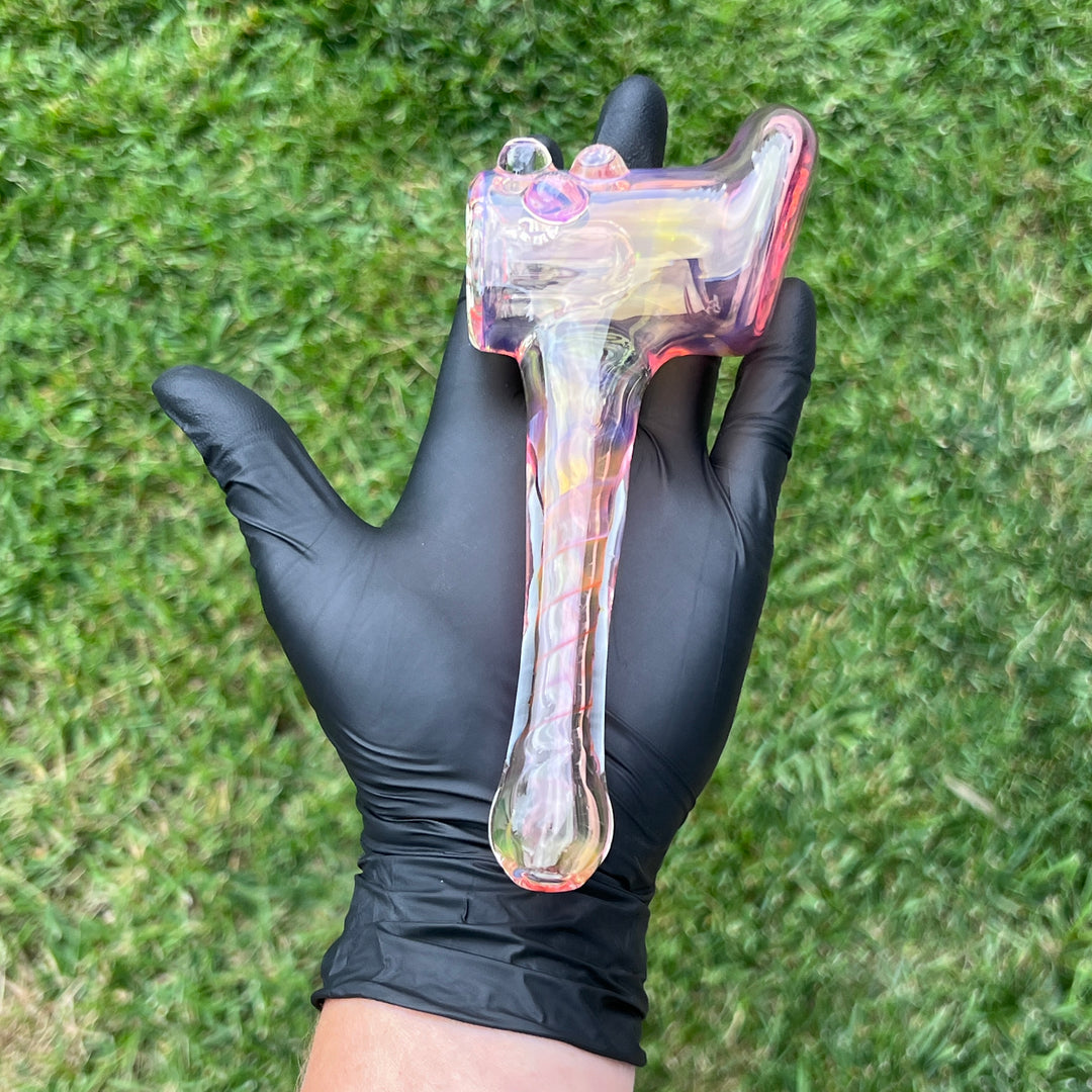 Gold Fumed Hash Hammer Glass Pipe Crondo Glassics   