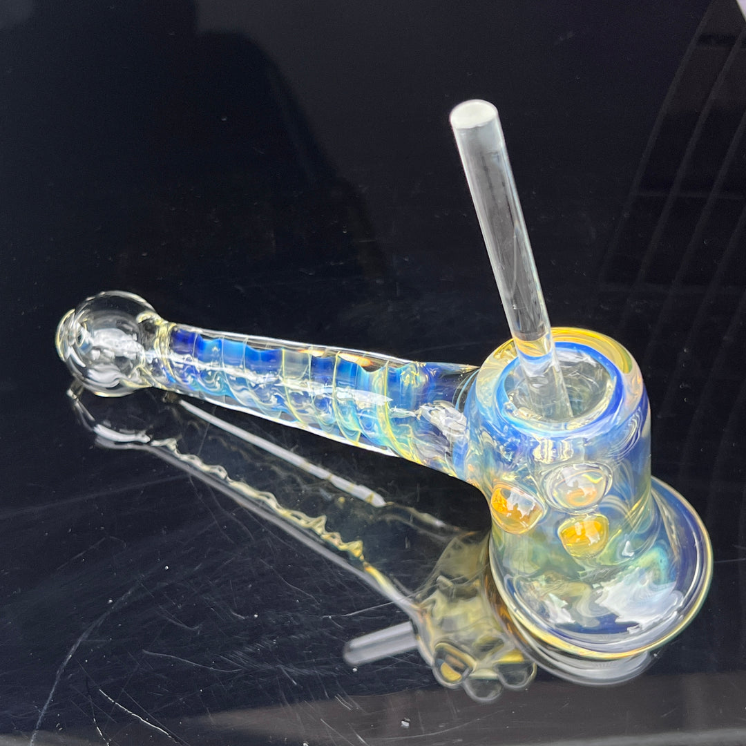 Silver Fumed Hash Hammer Glass Pipe Crondo Glassics   