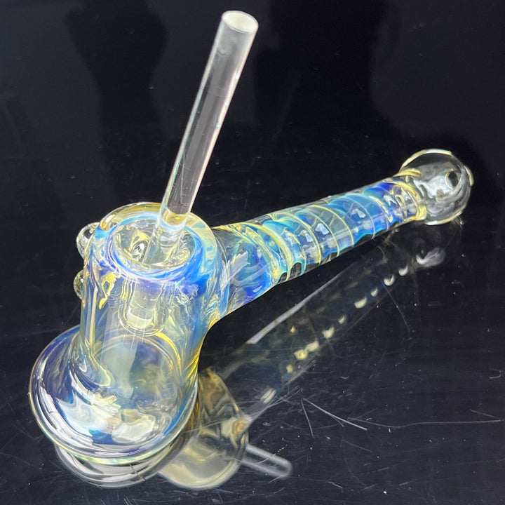 Silver Fumed Hash Hammer Glass Pipe Crondo Glassics   