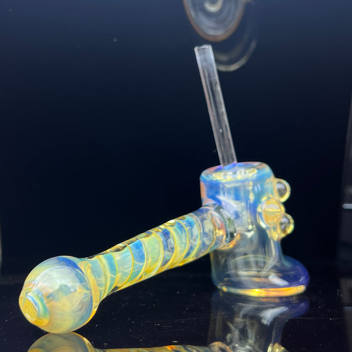 Silver Fumed Hash Hammer Glass Pipe Crondo Glassics   