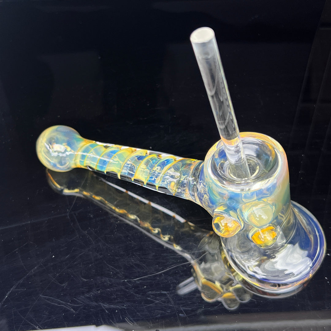 Silver Fumed Hash Hammer Glass Pipe Crondo Glassics   