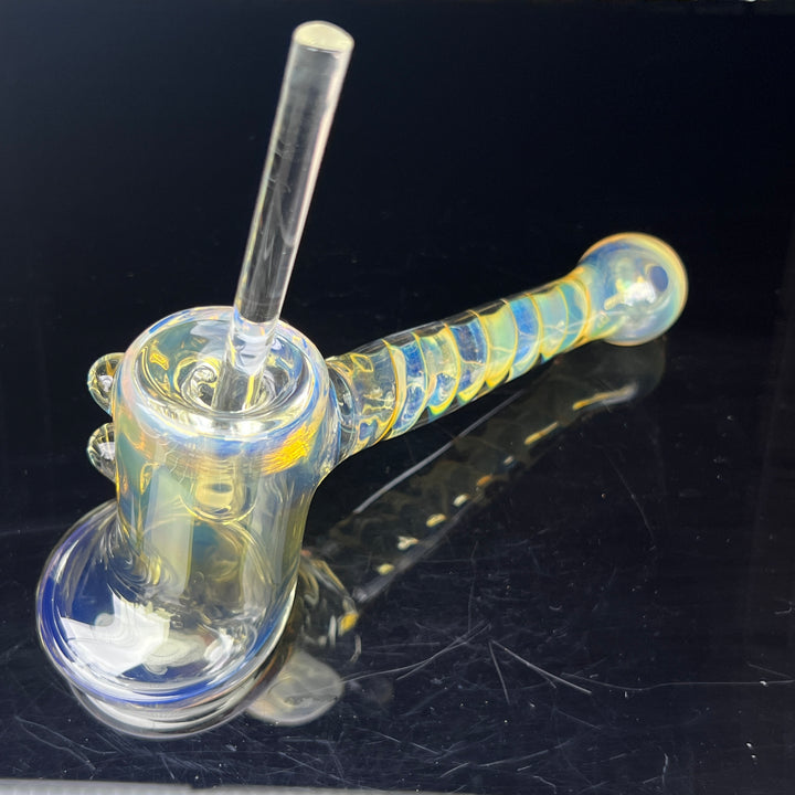 Silver Fumed Hash Hammer Glass Pipe Crondo Glassics   