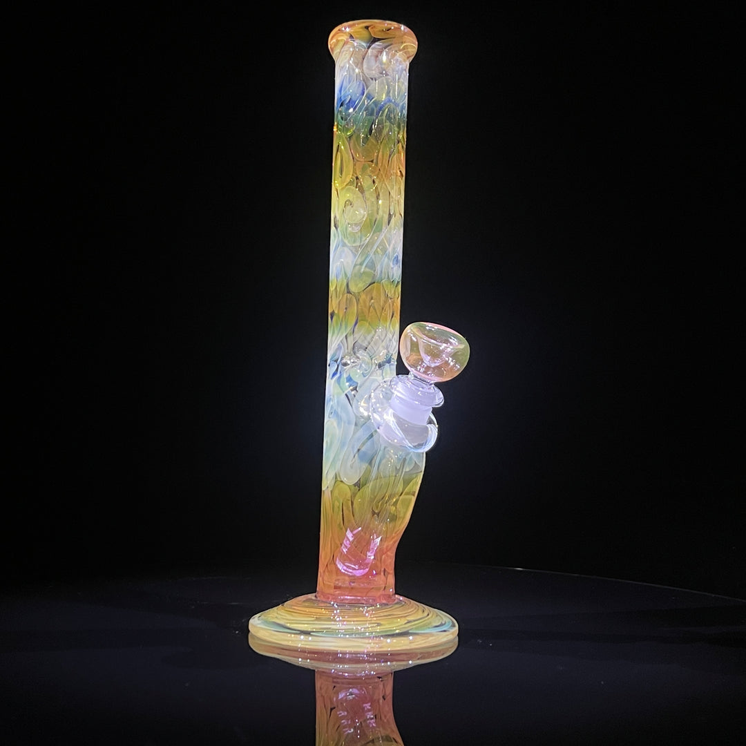 11" Fumed Squiggle Straight Bong Glass Pipe Mary Jane's Glass